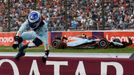 Havárie Logana Sargeanta (Williams) v kvalifikaci na VC Japonska F1 2023