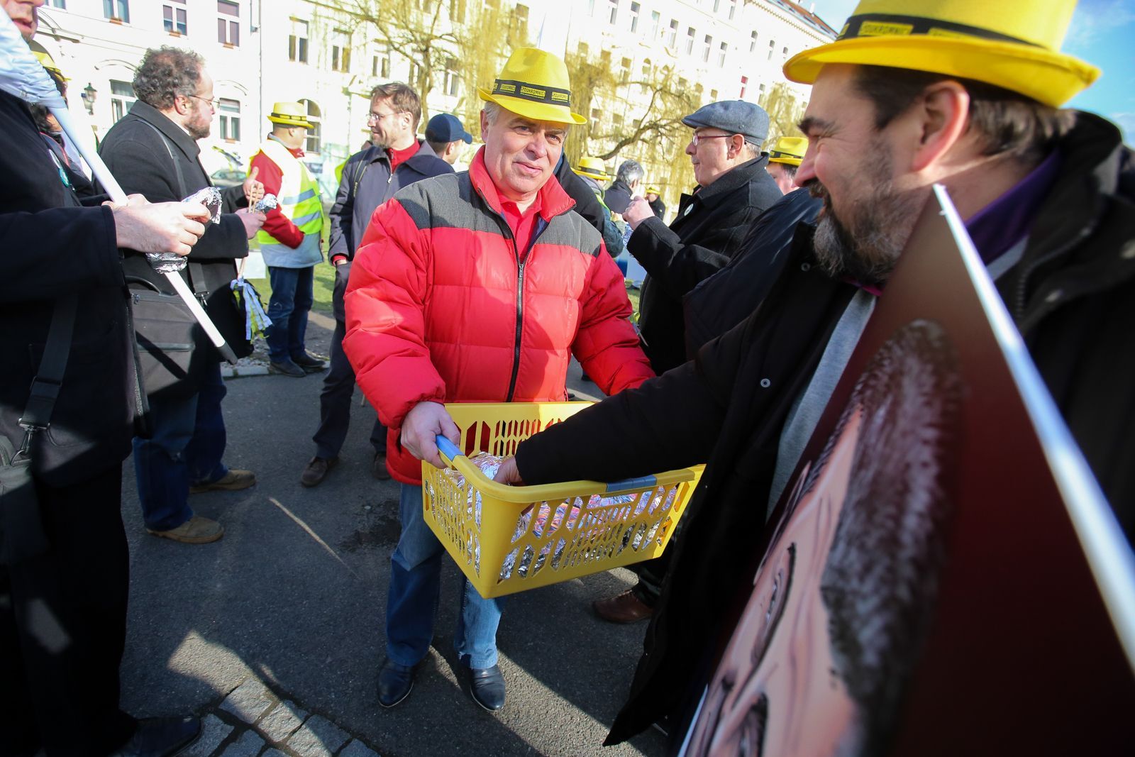 Demonstrace proti EET - Soukromníci a Svobodní
