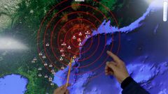 Epicentrum otřesů po po pokusném výbuchu v Severní Koreji