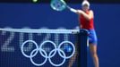 Markéta Vondroušová ve čtvrtfinále OH 2020 proti Paule Badosaové