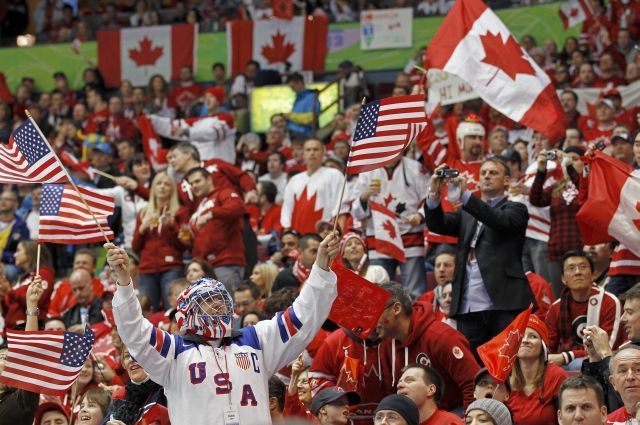 OH: Kanada - USA fanoušci
