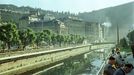 Lidé u řeky Teplá. Stará Louka, Karlovy Vary, rok 1958