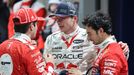 F1, VC Las Vegas 2023: Charles Leclerc (Ferrari), Max Verstappen a Sergio Pérez /