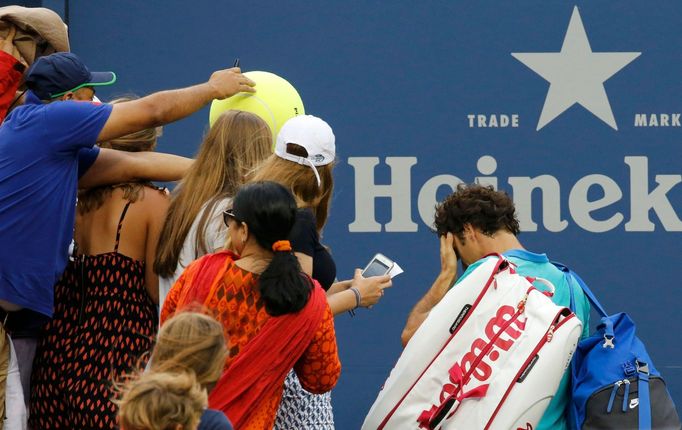 Roger Federer po zápase s Marinem Čiličem na US Open 2014