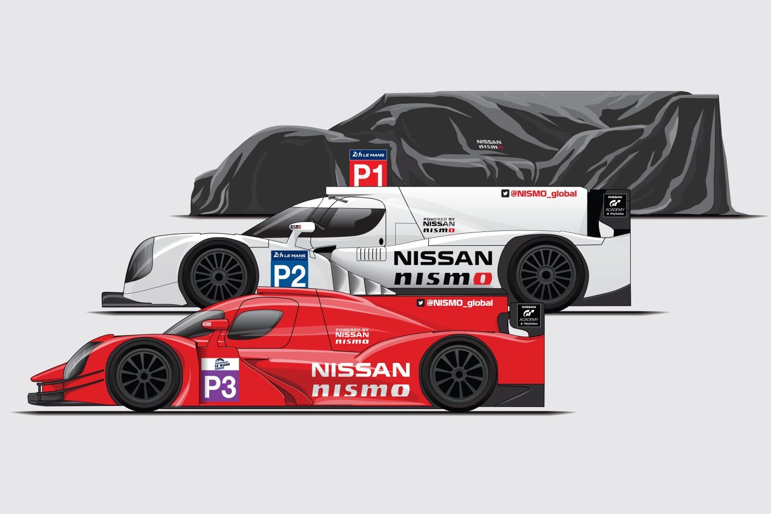 Nissan LMP1, LMP2, LMP3