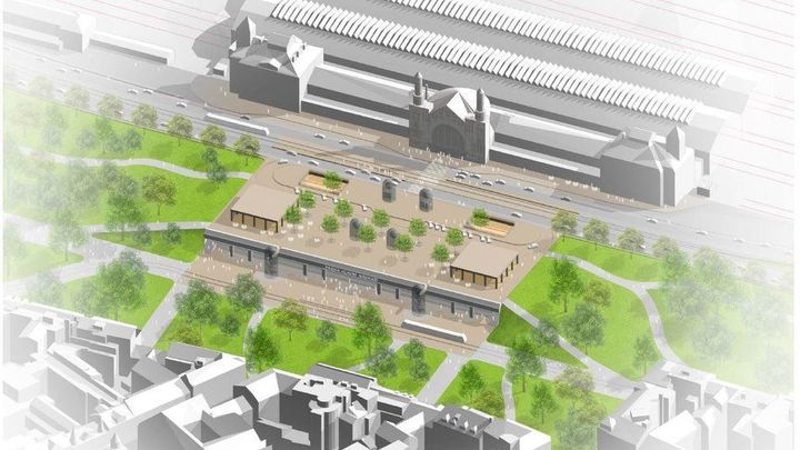 Na střeše Hlavního nádraží by mohl být park i nové pavilony. Praha změny podporuje
