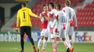 Slávisté slaví v zápase Evropské ligy Slavia - Beer Ševa