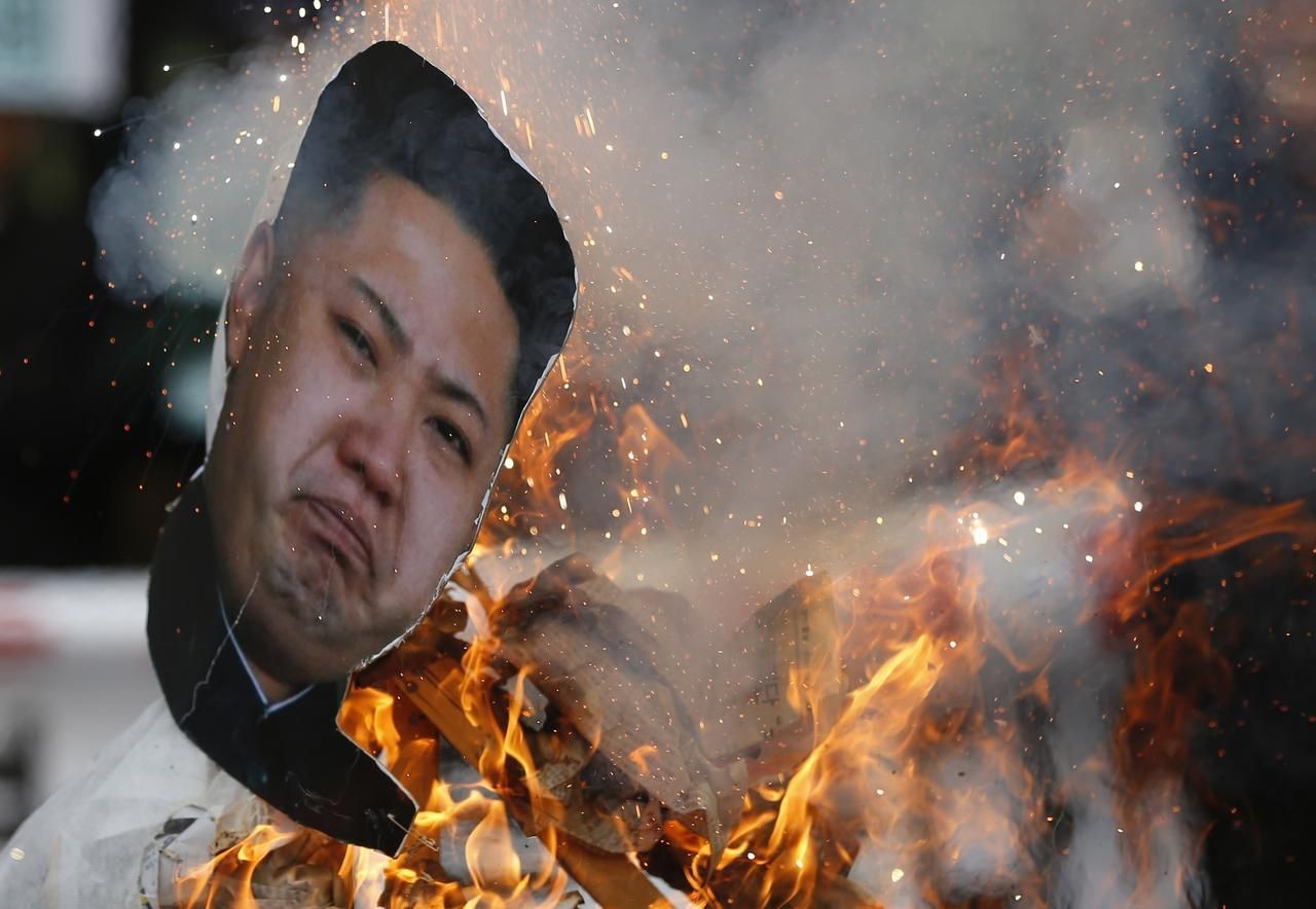 Pálení Kim Čong-una