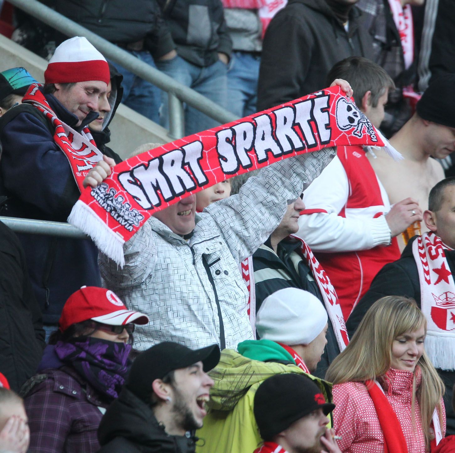 Fotbal, Slavia Praha - Liberec: fanoušci Slavie
