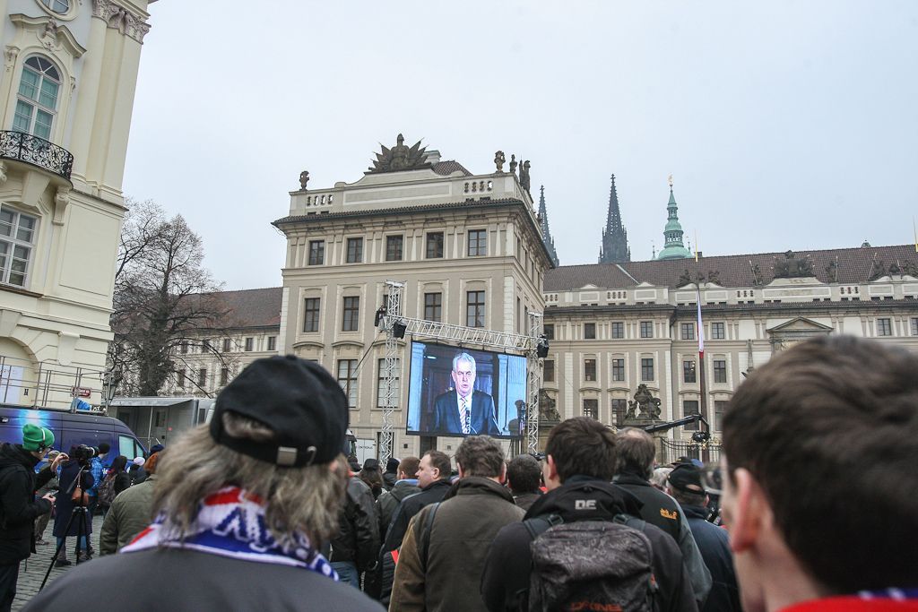 Inaugurace Miloše Zemana na Hradě