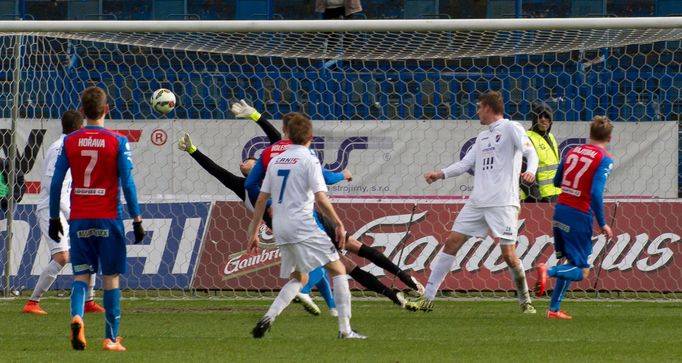 SL, Baník-Plzeň: František Rajtoral dává gól na 0:2