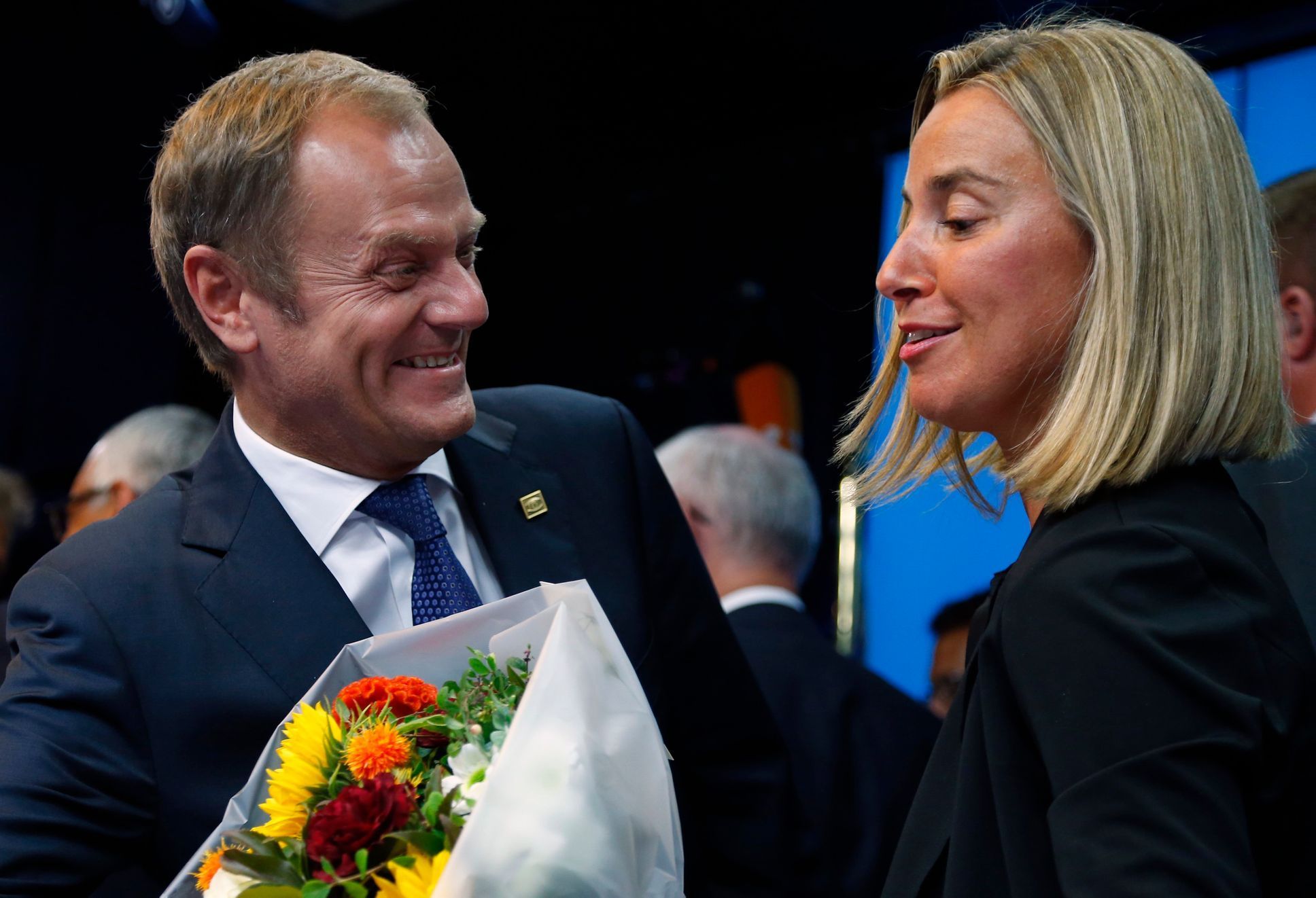 Donald Tusk a Federica Mogheriniová