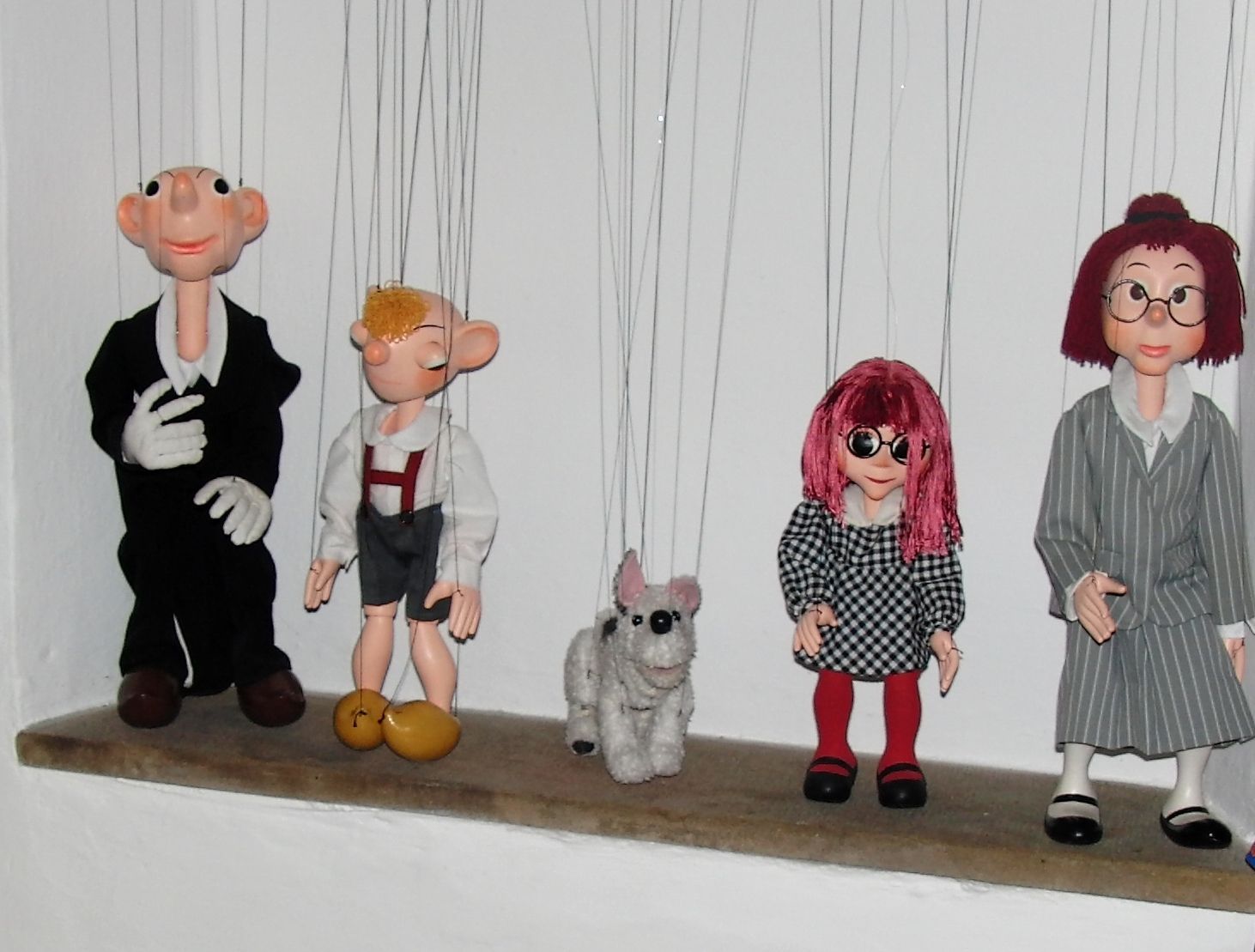 Spejbl, Hurvínek, Mánička, Bábinka, Žeryk