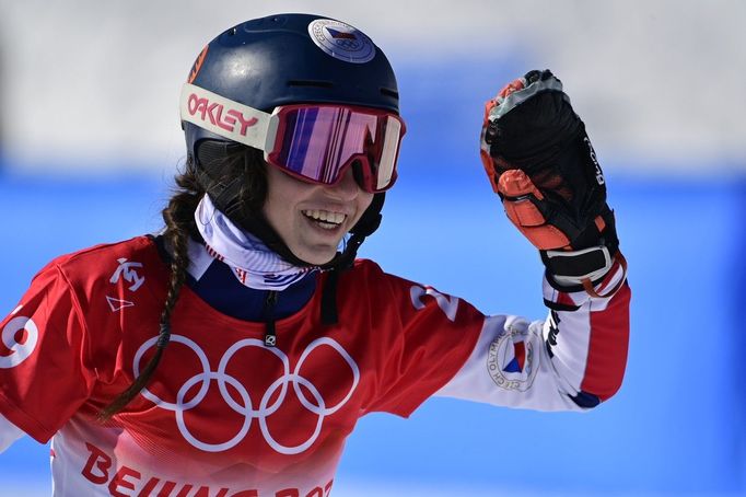 Snowboardistka Zuzana Maděrová na olympiádě 2022 v Pekingu.