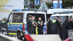 Hamburk nádraží útok policie Německo