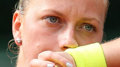Petra Kvitová na French Open v zápase s Šuaj Pcheng
