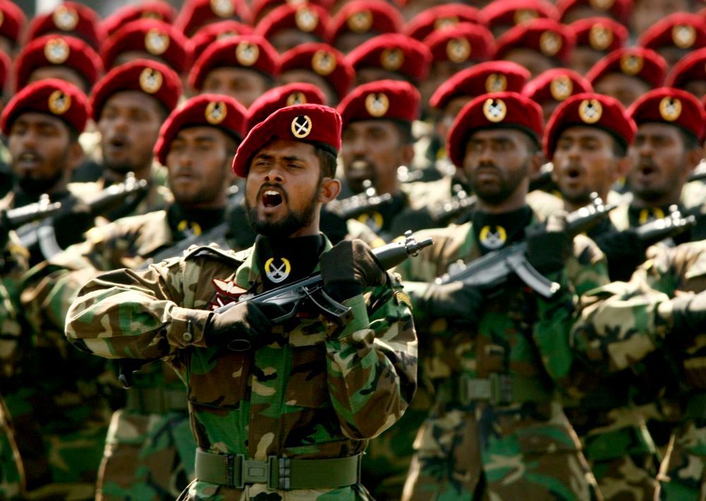 Srí Lanka - vojenská přehlídka