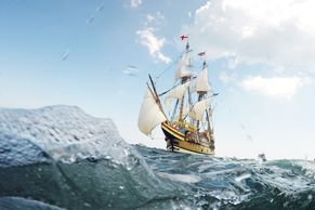 Foto: Na takové lodi vypluli osadníci do Ameriky. Mayflower překonala celý oceán