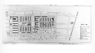 Původní plán sídliště autorů Františka Jecha, Hanuše Majera a Karla Storcha z roku 1947. Ti načrtli jednoduchý koncept řad, založený na dlouhodobých průzkumech zahraničních staveb a studiích ekonomie výstavby.