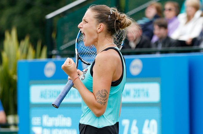 Karolína Plíšková na turnaji v Nottinghamu