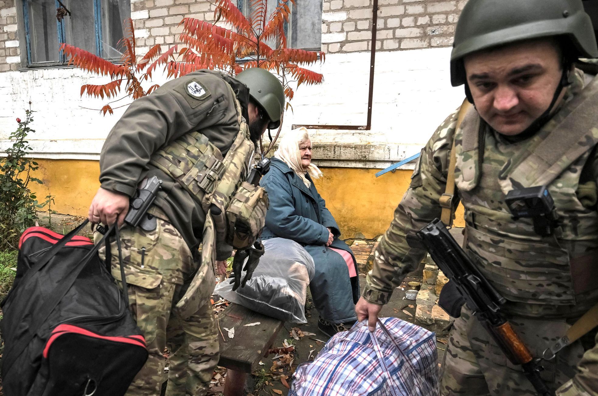 Ukrajina, Rusko, válka, civilisté, evakuace, drony