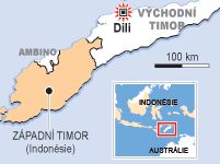 Mapa - Východní Timor