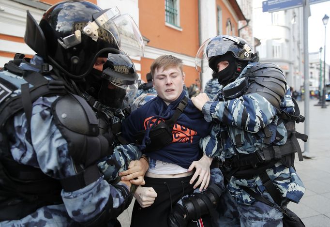 Demonstrace v Moskvě 10. srpna 2019