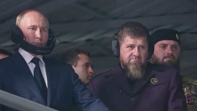 Čečenský vůdce Ramzan Kadyrov a Vladimir Putin.