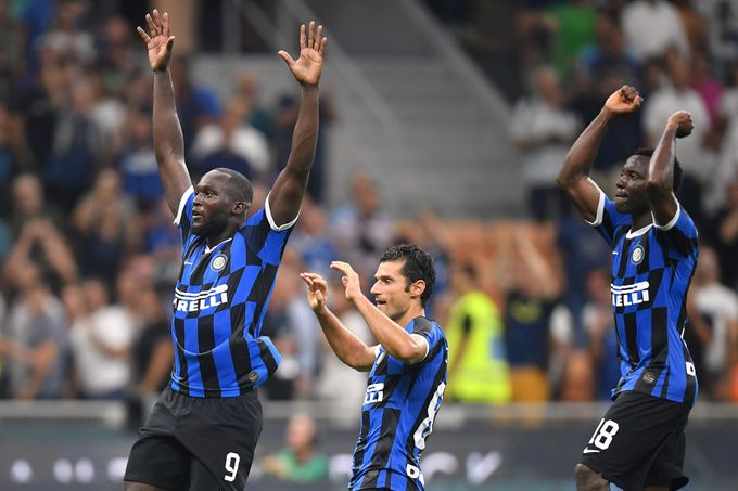 Radost fotbalistů Inter Milán.