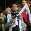 Slovenských fanoušků přijelo na zápas jen několik set. Jejich týmu už šlo jen o prestiž, postoupit na EURO už nemohli.