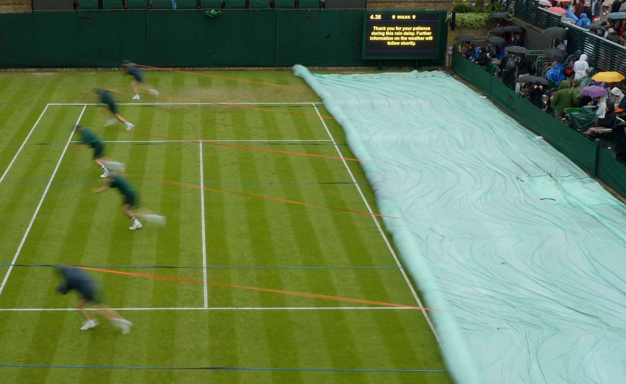 Wimbledon 2016: déšť