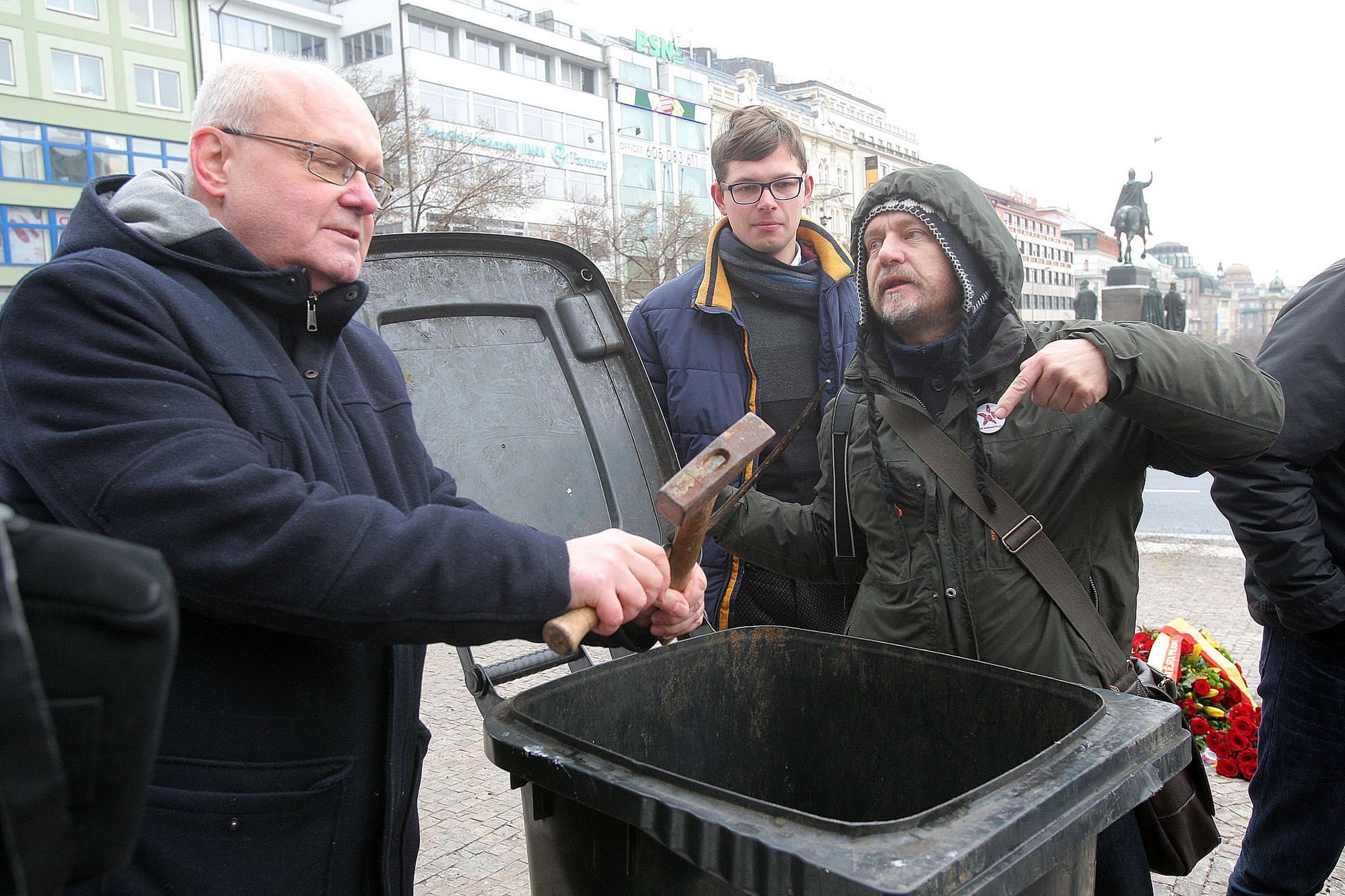 Připomínka sebeobětování Jana Palacha po 48.letech v Praze