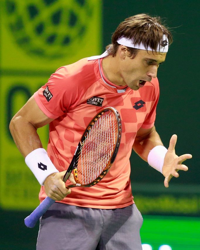 David Ferrer v semifinále turnaje v Dauhá 2015