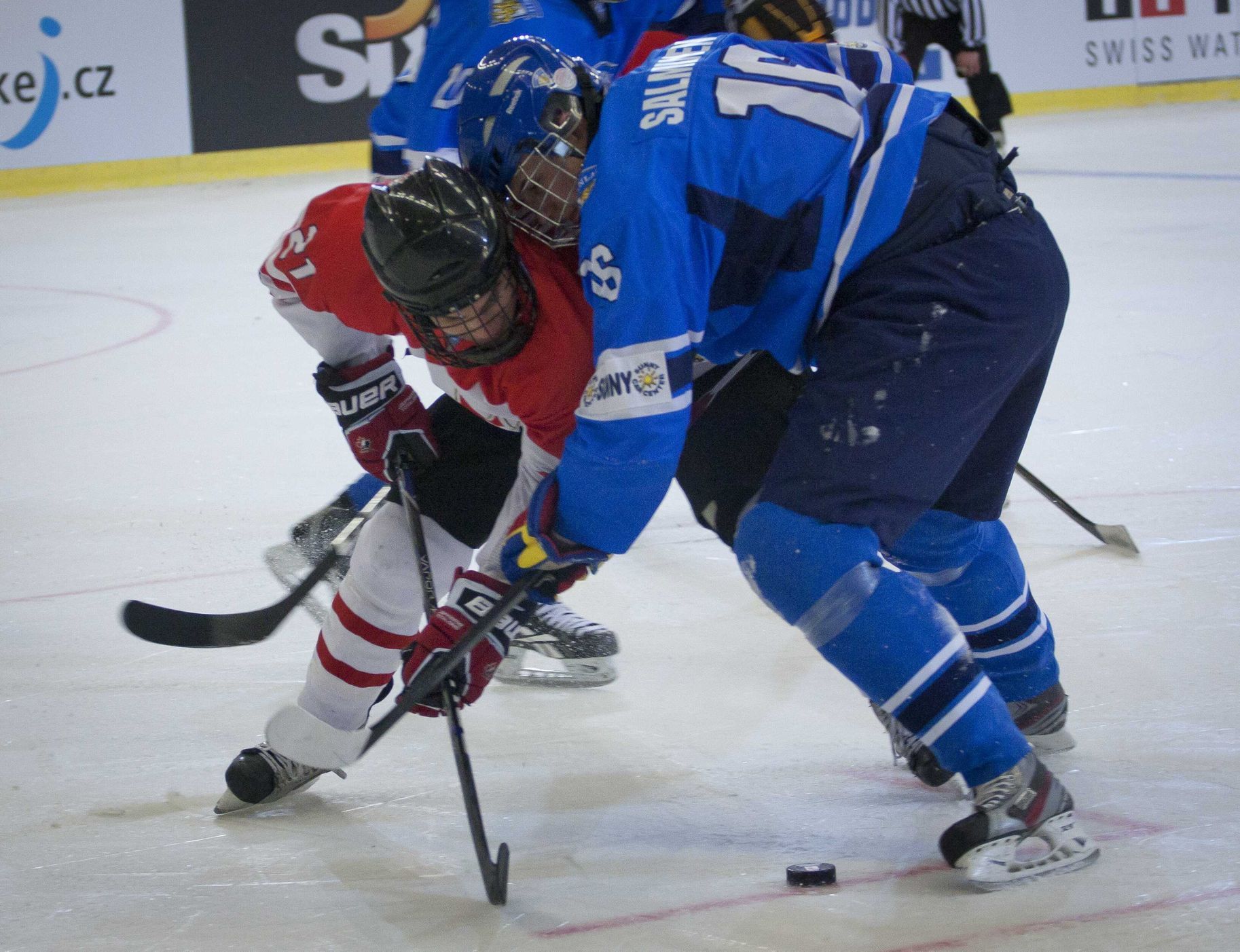 Utkání o třetí místo MS U18 v hokeji: Kanada - Finsko