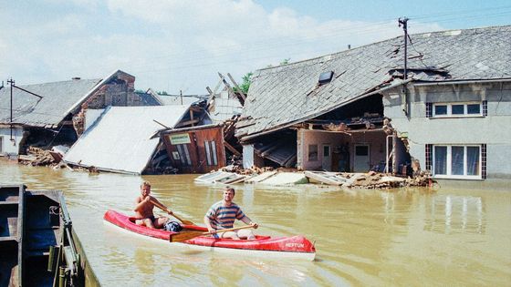 Obrazem: Pršet má jako v roce 1997. Takto tehdy velká voda zaplavila Moravu