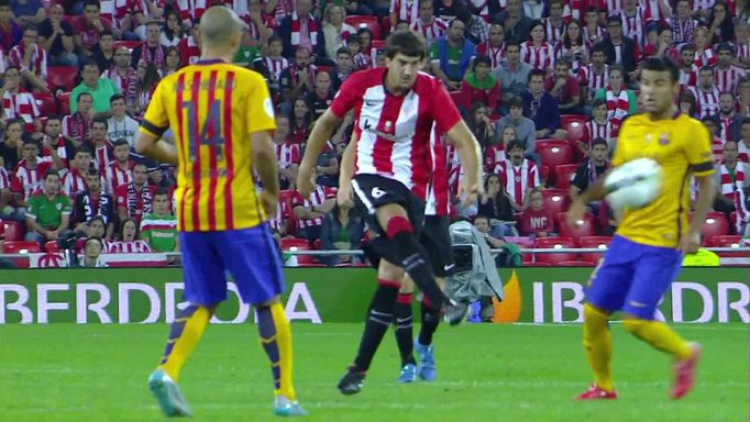 Bilbao vs. Barcelona, Mikel San Jose střílí parádní branku