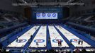 Celkový na Národní plavecké centrum v Pekingu při zápase smíšených dvojic v curlingu Česko - Norsko na ZOH 2022