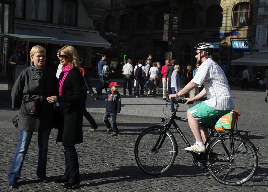 Projížďka Prahou na kole s ministrem dopravy