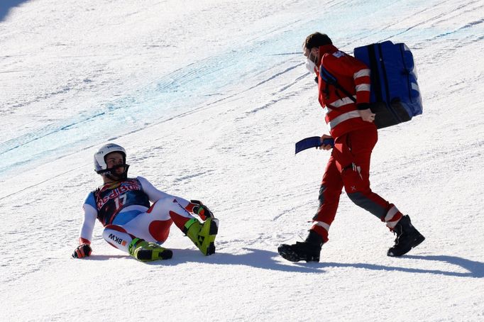 Urs Kryenbühl upadl při sjezdu v Kitzbühelu