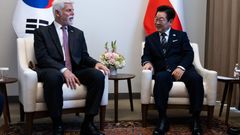 Prezident ČR Petr Pavel, prezident JIžní Koreje I Če-mjong