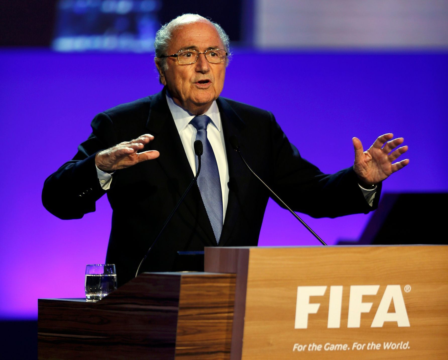 Sepp Blatter na kongresu Fifa 2014