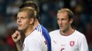 Fotbalista Matěj Vydra v přípravném utkání České republiky s Finskem.