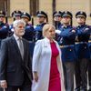 Slovenská prezidentka Zuzana Čaputová na poslední návštěvě Česka a prezidenta Petra Pavla na Pražském hradě