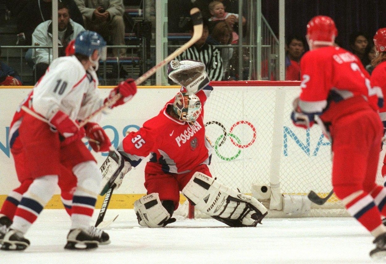 hokej, OH 1998, Nagano, Česko - Rusko, finále, vítězný gól