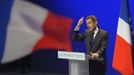 Sarkozy, France's President and UMP candidate for the 2012 French presidential election, delivers a speech at a campaign rally in Poitiers