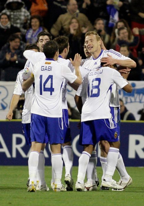 Zaragoza slaví gól