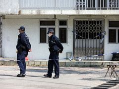 Policie střeží dům, kde byly nalezeny ostatky hongkongské modelky.