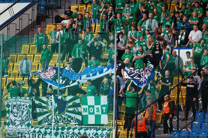 Mladá Boleslav - Jablonec, Finále Mol cupu 2016. Fanoušci Jablonce během finále