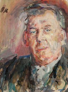 Oskar Kokoschka: Karel Břetislav Palkovský (portrét malířova pozdějšího tchána), 1936, olej na plátně.