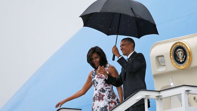 Barack Obama s manželkou na Kubě
